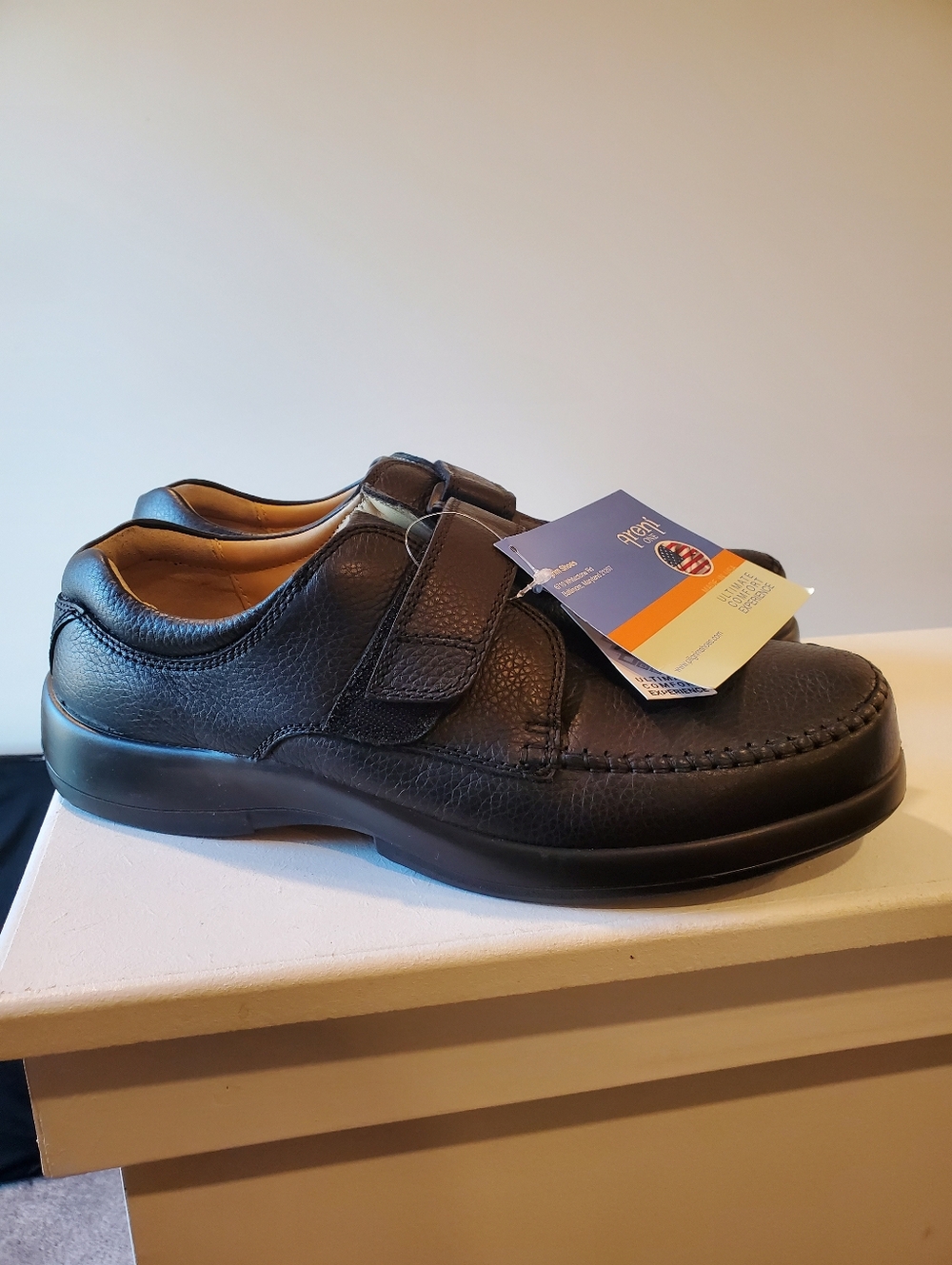 Areni One Genuine Leather Comfort Shoes Men’s Size 12 Wide Black